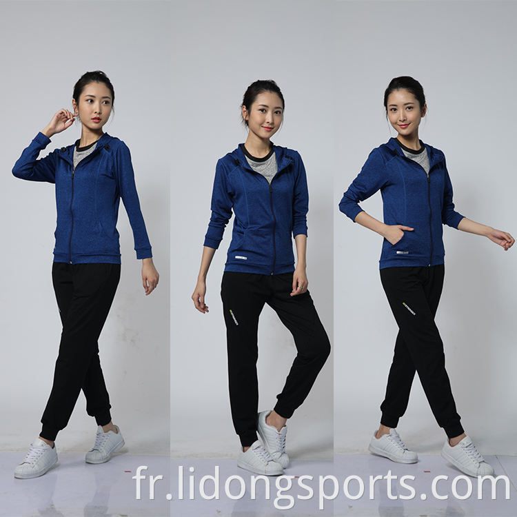 Lidong Custom 88% Polyester 12% Spandex Mens Sportswear Slim Fitness Plain Training Tracksuit